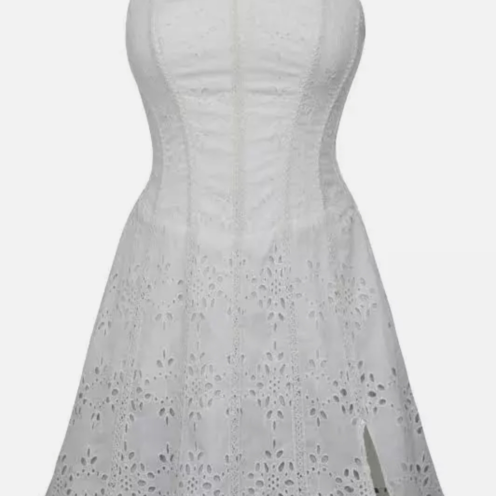 Elegant White Lace Dress